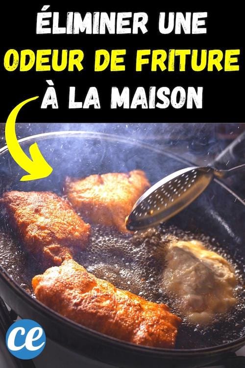 Une poêle qui cuit de la friture et qui fait des mauvaises odeurs dans la cuisine