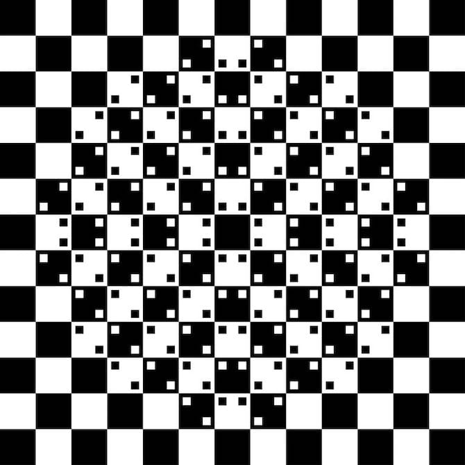 Les lignes dans cette illusion d'optique sont parfaitement droites.