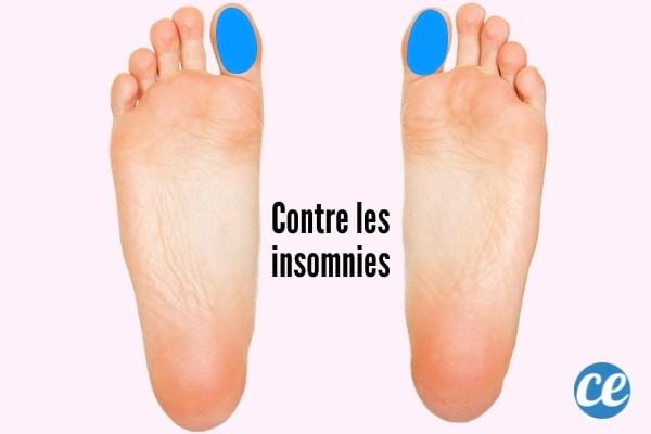 Massage on the toe to fight against insomnia