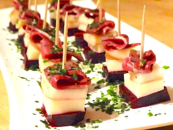 brochettes de magret pour l'apéro du nouvel an