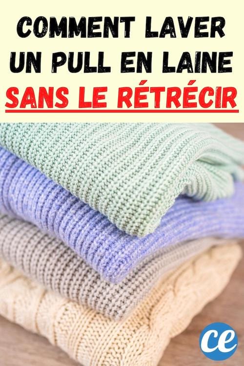 Des pulls en laine de couleur qui ont été lavés sans être rétrécis