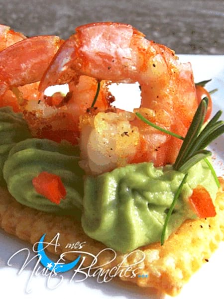 feuilletés crevettes avocat