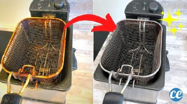Friteuse Très Sale  L'Astuce Pour la Nettoyer à Fond SANS Effort