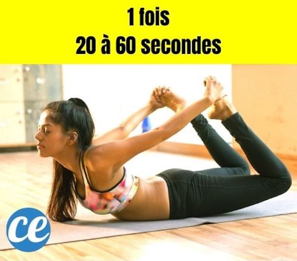 La posture de l'arc est une excellent façon de perdre la graisse du dos.