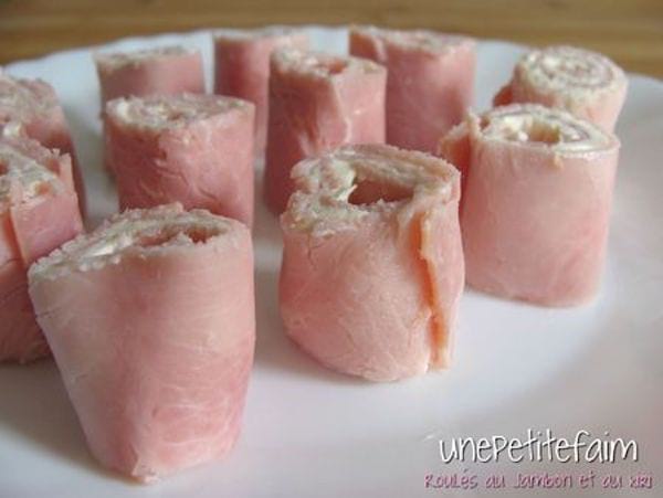 roulés de jambon au kiri