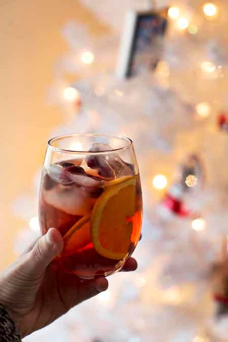 un spritz rouge pour Noël