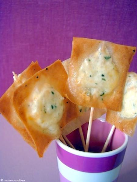 sucettes au fromage de chèvre