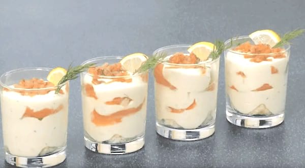 tiramisu au saumon fumé