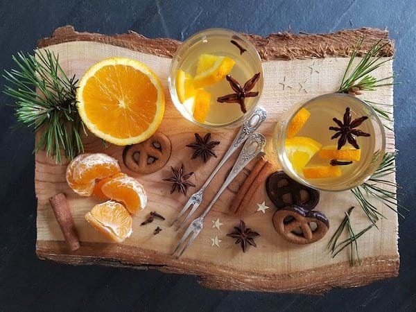 Vin chaud blanc de Noël