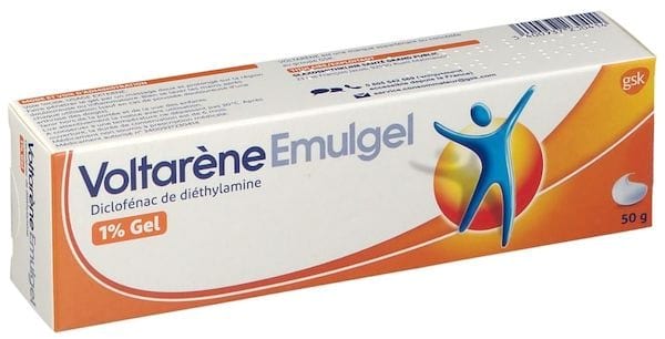 Boîte de Voltarène Emulgel pour les muscles
