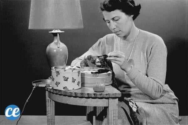 Les grand-mères savaient racommoder et recoudre les vêtements usés.