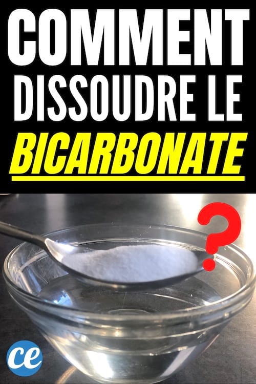 comment dissoudre le bicarbonate dans de l'eau