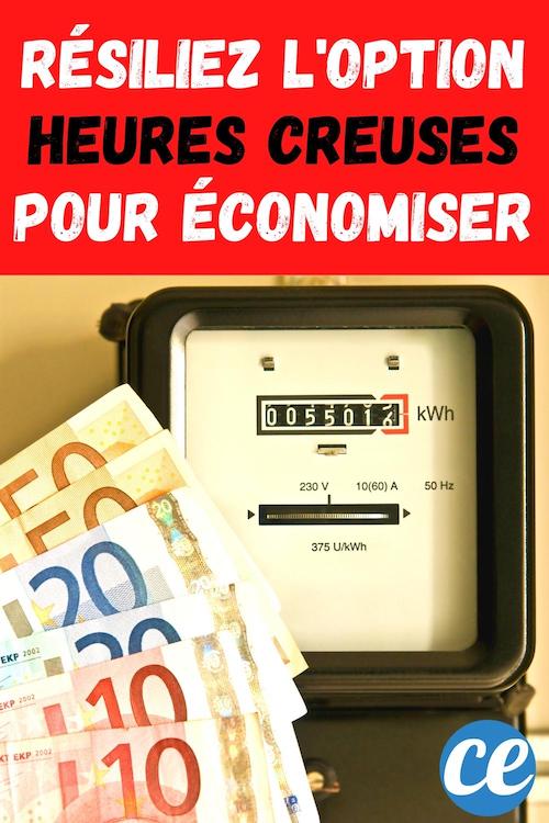 Faites des Économies sur Votre Facture EDF en Résiliant l’Option "Heures Creuses".