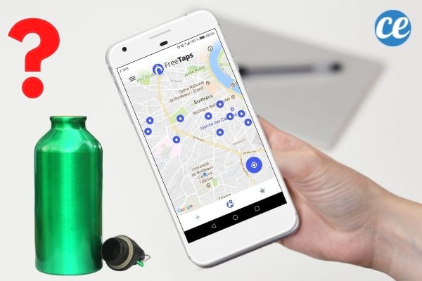 appli sur téléphone pour trouver les fontaines dans une ville