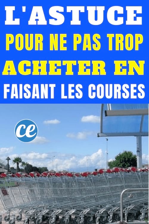 Prévoir une liste de courses pour ne pas trop acheter