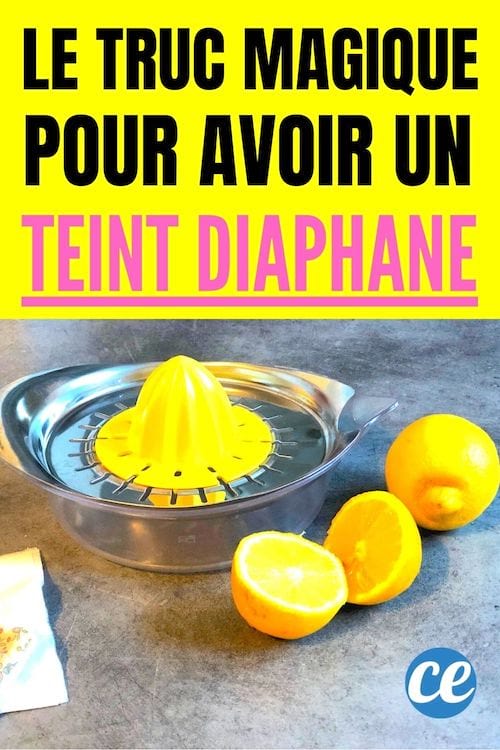 du jus de citron pour avoir un teint diaphane