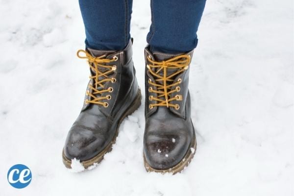 L'après-shampoing est parfait pour protéger les chaussures de la neige et du sel.