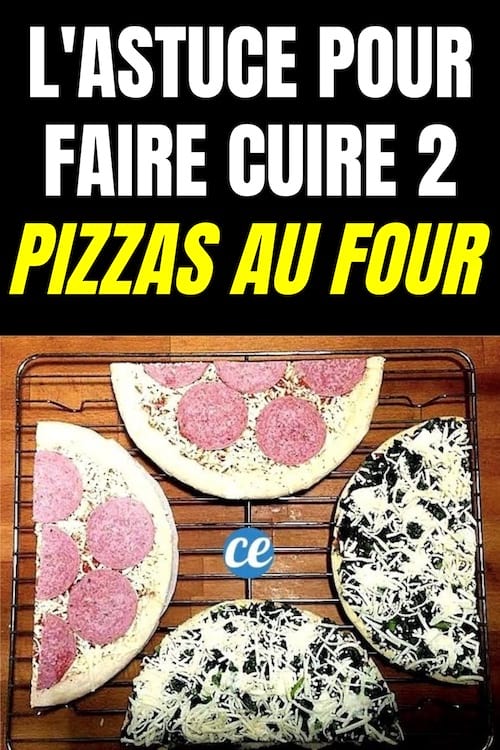 Comment faire cuire 2 pizzas en même temps dans le four en les coupant en deux