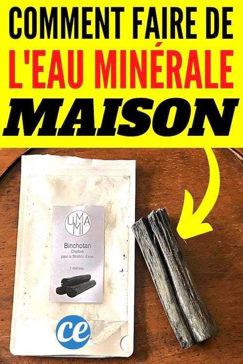 comment faire de l'eau minérale maison avec un binchotan
