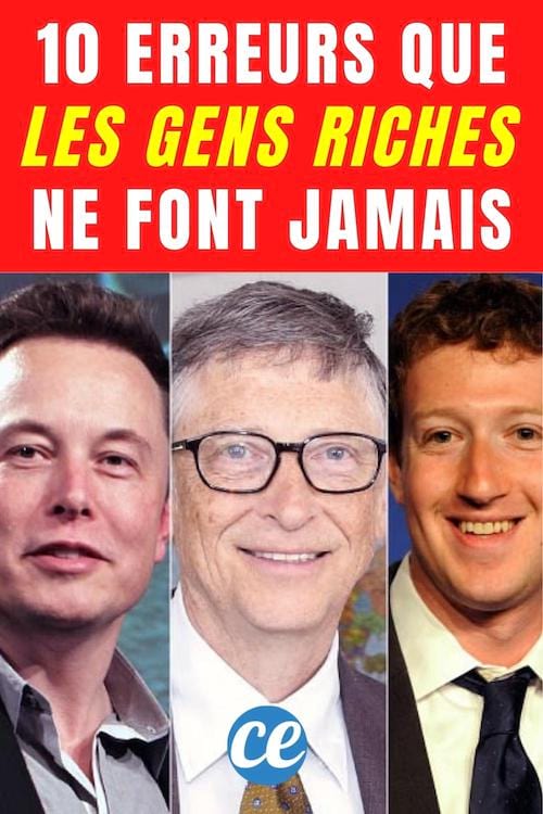 10 erreurs que les gens qui réussissent ne font jamais avec leur argent