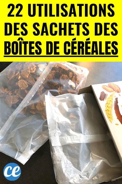 comment réutiliser un sachet de céréales vide ?