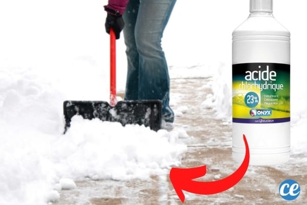 astuce pour enlever le gel sur une allée acide chlorhydrique