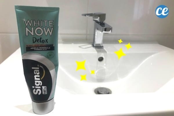 dentifrice nettoyage lavabo