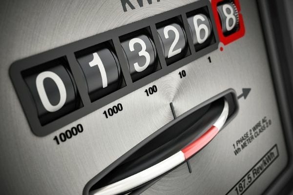 un compteur électrique à chiffres