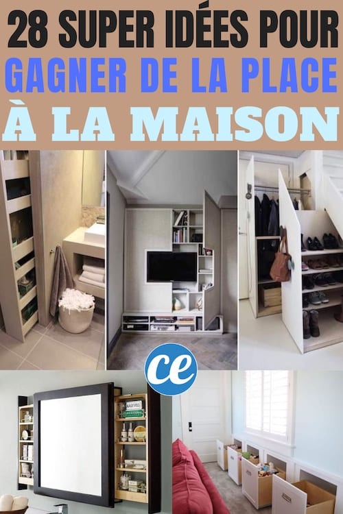 des idées de rangement pour gagner de la place à la maison