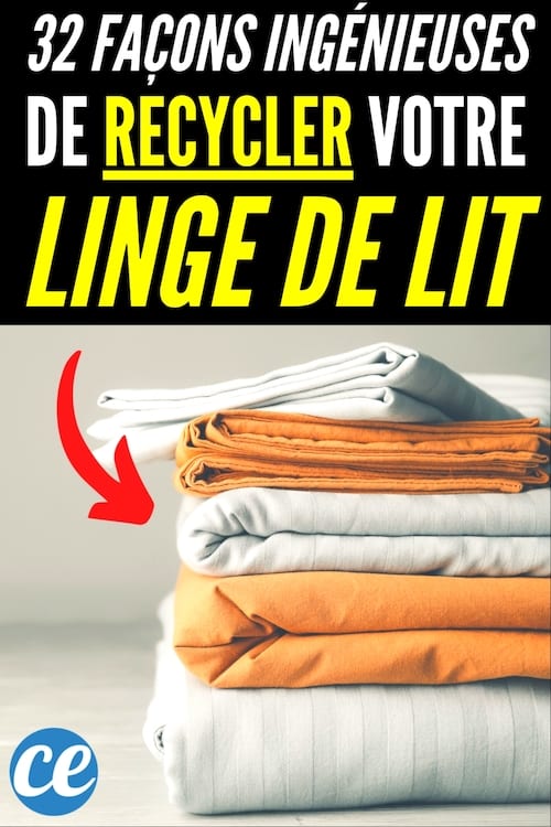 Que faire avec une vieille couette ? Voici 32 façons de recycler le vieux linge de lit.