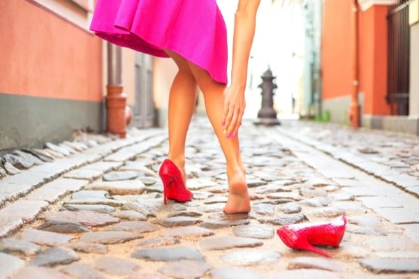 douleur mollet chaussures à talons
