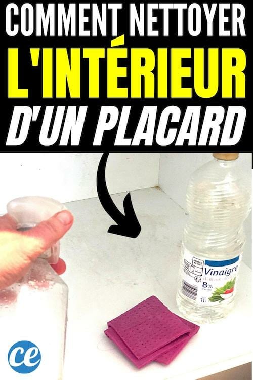 Comment nettoyer l'intérieur d'un placard de cuisine facilement au vinaigre blanc
