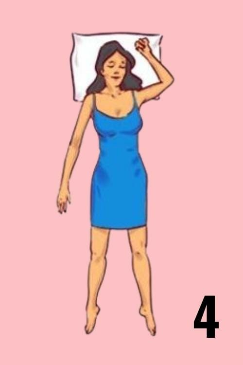 Dormir sur le dos révèle que vous savez voir le côté positif des choses.