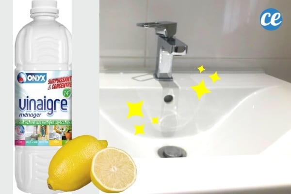 vinaigre et citron pour enlever rouille sanitaire