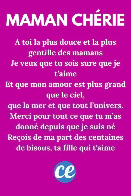 À toi la plus douce et la plus gentille des mamans