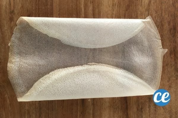 une feuille de brick avec les bords rabbatus