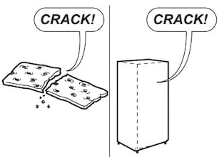 une image expliquant que le bruit d'une biscotte est lié à un problème de dilatation de frigo