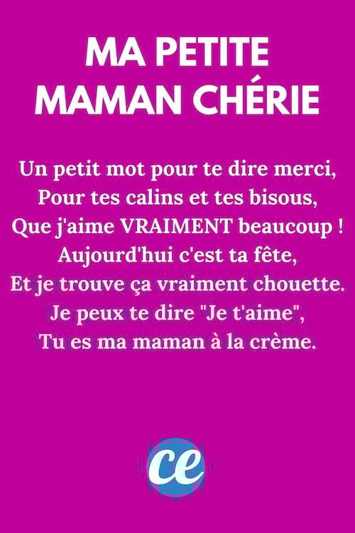 Un petit mot pour te dire merci