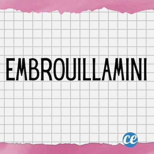 Mot dr&ocirc;le Embrouillamini