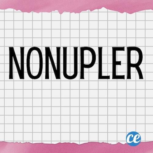 Mot dr&ocirc;le Nonupler