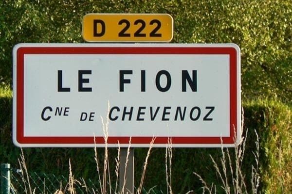 Panneau de la commune Le Fion