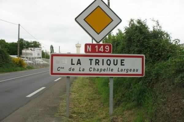 Panneau de la commune La Trique