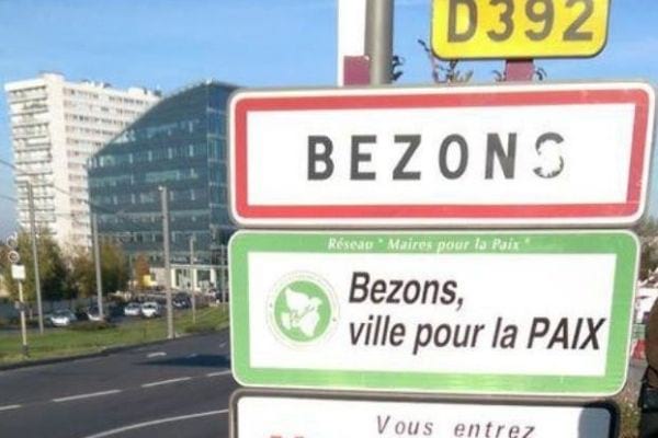 Panneau de la ville de Bezons