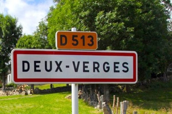 panneau de la ville des Deux-Verges