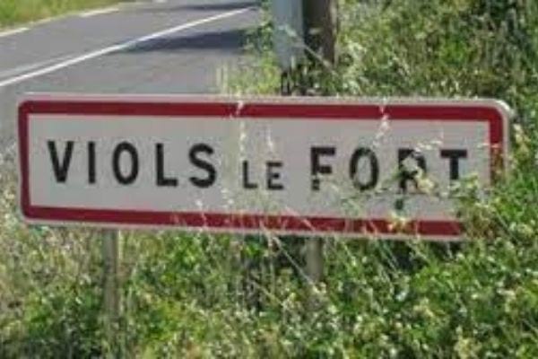 Panneau de la commune de Viols-le-fort