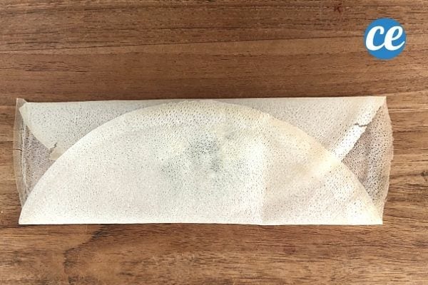 pliage d'une feuille de brick pour faire un carré