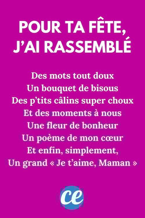 Des mots tout doux un bouquet de bisous et des p’tits câlins super choux