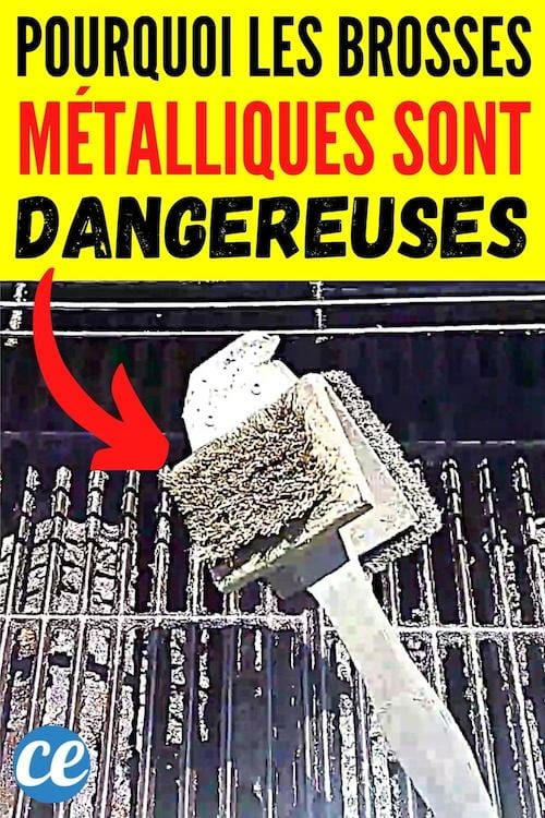 nettoyer le barbecue avec une brosse en métal est dangereux pour la santé