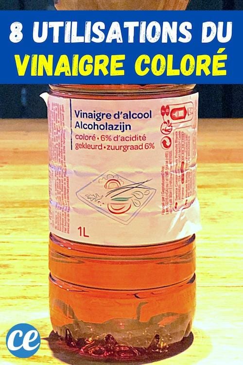 8 utilisations du vinaigre d'alcool coloré à la maison