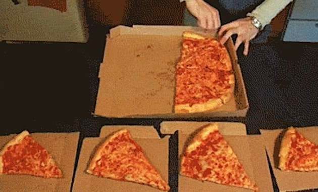 utiliser carton pizza assiette